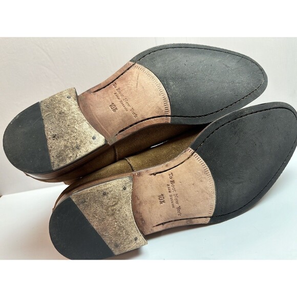 To Boot New York Shelby Chelsea Boots Pull On Brown Suede Sigaro Men Sz 10.5 main image 5